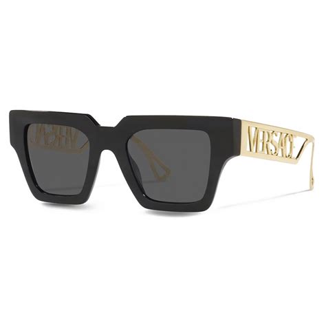 occhiali versace 96|90s Vintage Logo Glasses Black .